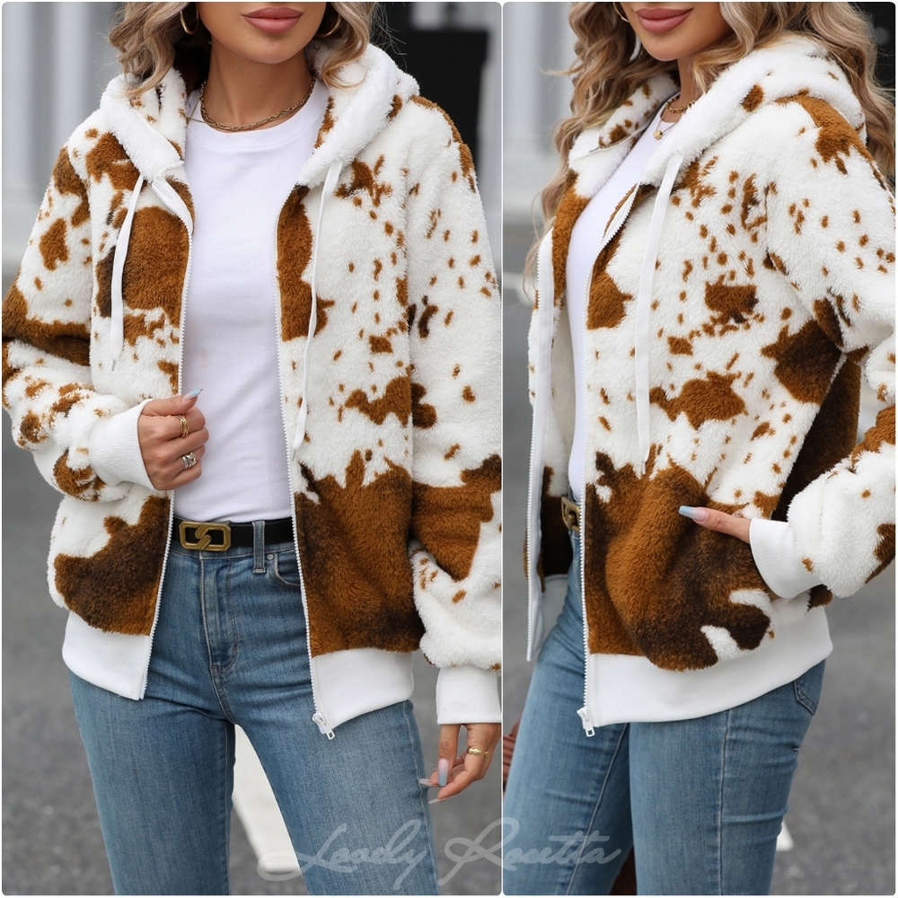 Warm Zip-Up Hooded Jacket